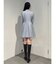 フィットアンドフレアサイドプリーツジャケットワンピ