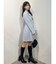 フィットアンドフレアサイドプリーツジャケットワンピ