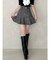 ベルテッドフレアミニスカート
