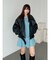 ビッグシルエットフェイクレザーブルゾン