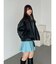 ビッグシルエットフェイクレザーブルゾン