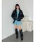 ビッグシルエットフェイクレザーブルゾン