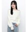 ミニシャギーオフショルニット