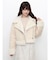 ミニシャギーオフショルニット