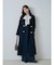 異素材ビッグリボンリブニット