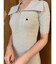 【POLO BCSコラボ】カラーネックメランジケーブルニットワンピース