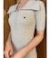 【POLO BCSコラボ】カラーネックメランジケーブルニットワンピース