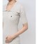 【POLO BCSコラボ】カラーネックメランジケーブルニットワンピース