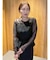 LADYシフォンペプラムドレス