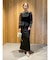 LADYシフォンペプラムドレス