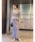 LADYシフォンペプラムドレス