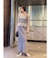 LADYシフォンペプラムドレス