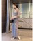 LADYシフォンペプラムドレス