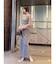 LADYシフォンペプラムドレス