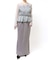 LADYシフォンペプラムドレス