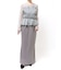 LADYシフォンペプラムドレス