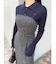 【POLO BCSコラボ】カラーネックニットドッキングワンピース