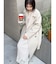 レースドッキングリブニットワンピース