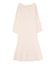 アシンメトリーネックフレアニットワンピース