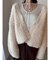 【WEB限定】ループヤーンセッケツニットブルゾン