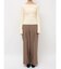 アシンメトリーラペルリブニットプルオーバー
