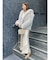 【WEB限定】Vネックカラーショートニットプルオーバー