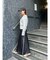 【WEB限定】Vネックカラーショートニットプルオーバー