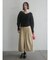 【WEB限定】Vネックカラーショートニットプルオーバー