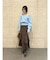 【WEB限定】Vネックカラーショートニットプルオーバー