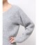 【WEB限定】Vネックカラーショートニットプルオーバー