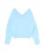 【WEB限定】Vネックカラーショートニットプルオーバー