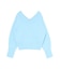 【WEB限定】Vネックカラーショートニットプルオーバー