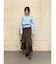 【WEB限定】Vネックカラーショートニットプルオーバー