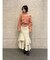 【WEB限定】Vネックカラーショートニットプルオーバー