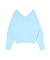 【WEB限定】Vネックカラーショートニットプルオーバー