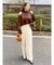 オープンショルダーボリュームブラウス
