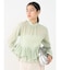 ボウタイボリュームヘムブラウス