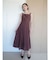 バックリボンフレアシアーワンピース