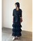 LADYシアージャケット×ティアードキャミワンピース