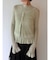 ラメフリルノースリーブニット