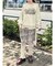 お花のリブニットパンツ