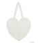 Cherry heart knit tote
