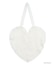 Cherry heart knit tote
