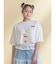ribbon dog collage tee
