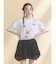 ribbon dog collage tee