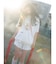 ribbon dog collage tee