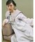 apron jacquardワンピース