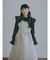 apron jacquardワンピース