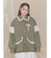 lace militaryジャケット
