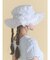 frill nylon hat